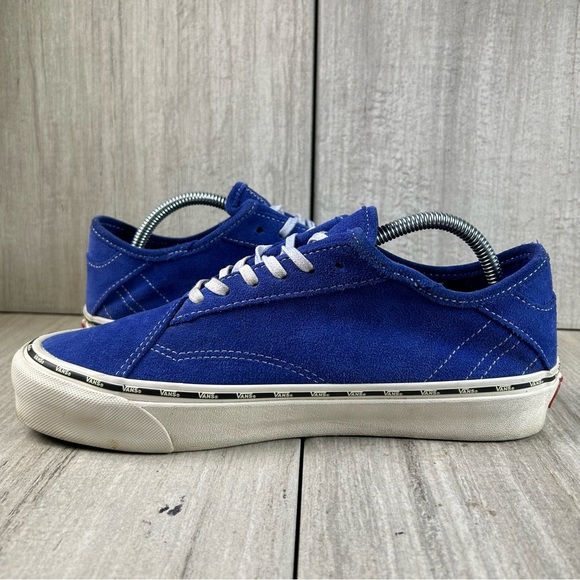 RARE Vans Diamo Ni Old Skool Royal Blue Lace Up Shoes Mens Size 8.5 Womens 10 - Picture 4 of 10